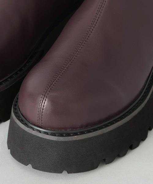 A part by(アパートバイ)の「トラックソールミドルブーツ(ブーツ・レディース・ブラウン/ブラック・LARGE/MEDIUM)」の6枚目の写真