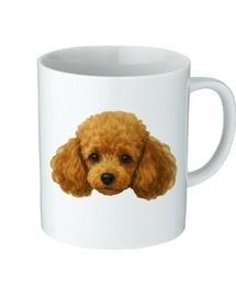 Moftique（モフティック）の「Moftique（モフティック） マグカップ アニマル ペット トイプードル アプリコット ドッグ 犬 昇華転写プリント 310ml 陶器 ギフト ペット（グラス/マグカップ/タンブラー）」