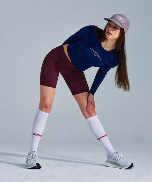 MENASOO（ミナス）の「MNS x American apparel 261 Crop Long-Sleeves_Navy（Tシャツ/カットソー・レディース・ネイビー・SMALL/MEDIUM）」の9枚目の写真