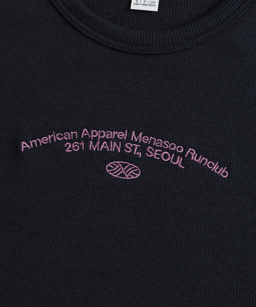 MENASOO（ミナス）の「MNS x American apparel 261 Crop Long-Sleeves_Navy（Tシャツ/カットソー・レディース・ネイビー・SMALL/MEDIUM）」の17枚目の写真