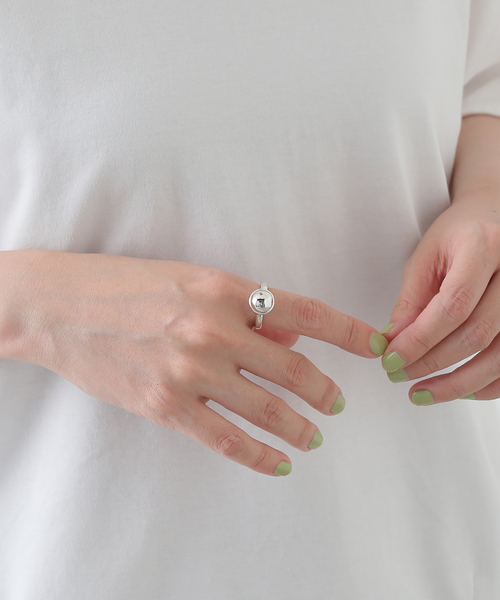 IENA LA BOUCLE(イエナラブークル)の「FIVE EIGHTHS ファイブエイス Orb Ring all silver RI-21009(リング・レディース・シルバー・FREE)」の6枚目の写真