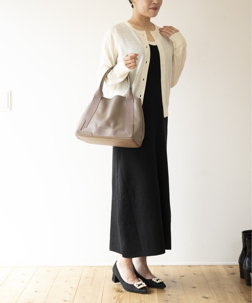 JOCOSA(ジョコサ)の「ウールニット ノースリーブロングワンピース(ワンピース・レディース・ブラック/チャコール/ブラウン・FREE)」の6枚目の写真