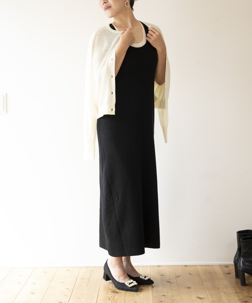 JOCOSA(ジョコサ)の「ウールニット ノースリーブロングワンピース(ワンピース・レディース・ブラック/チャコール/ブラウン・FREE)」の8枚目の写真