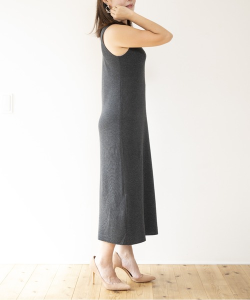 JOCOSA(ジョコサ)の「ウールニット ノースリーブロングワンピース(ワンピース・レディース・ブラック/チャコール/ブラウン・FREE)」の16枚目の写真