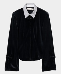 tanakadaisuke（タナカダイスケ）の「【tanakadaisuke/タナカダイスケ】china button velour cardigan/チャイナボタンベロアカーディガン（カーディガン/ボレロ）」