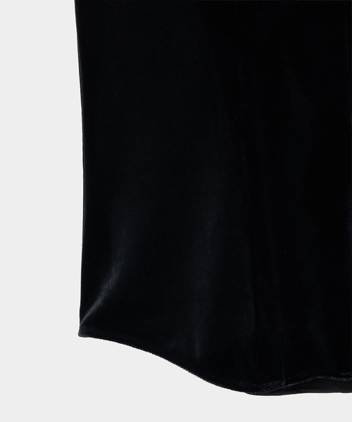 tanakadaisuke（タナカダイスケ）の「【tanakadaisuke/タナカダイスケ】china button velour cardigan/チャイナボタンベロアカーディガン（カーディガン/ボレロ・レディース・ブラック・FREE）」の2枚目の写真