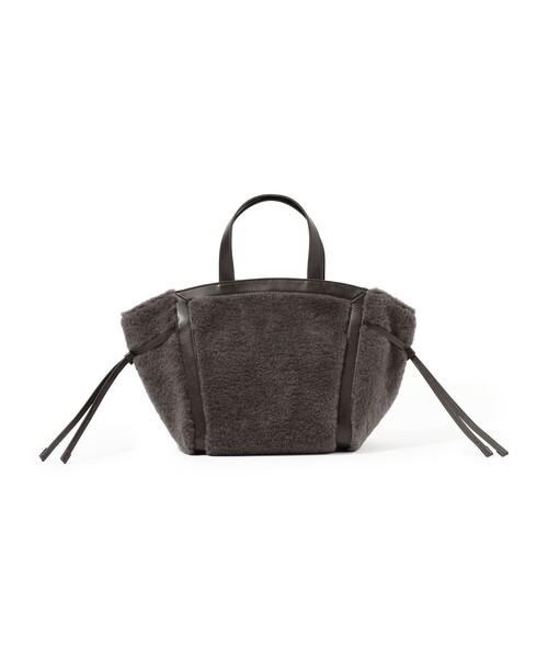 TOMORROWLAND （トゥモローランド）の「TOMORROWLAND BAG T FUR TOTE バッグ（トートバッグ・レディース・ライトベージュ/グレー系その他2・FREE）」の2枚目の写真