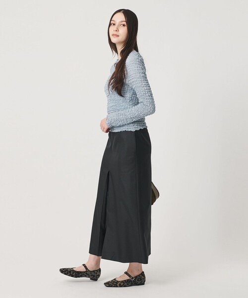 BEAUTY&YOUTH UNITED ARROWS(ビューティーアンドユースユナイテッドアローズ)の「【WEB限定】シュリンクレース ロングスリーブプルオーバー(Tシャツ/カットソー・レディース・オフホワイト/ライトブルー/ブラック・FREE)」の6枚目の写真