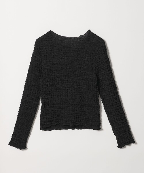 BEAUTY&YOUTH UNITED ARROWS(ビューティーアンドユースユナイテッドアローズ)の「【WEB限定】シュリンクレース ロングスリーブプルオーバー(Tシャツ/カットソー・レディース・オフホワイト/ライトブルー/ブラック・FREE)」の22枚目の写真