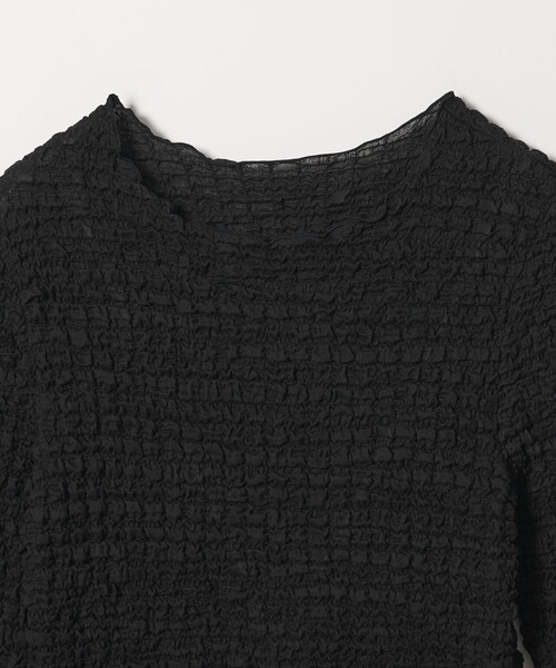 BEAUTY&YOUTH UNITED ARROWS(ビューティーアンドユースユナイテッドアローズ)の「【WEB限定】シュリンクレース ロングスリーブプルオーバー(Tシャツ/カットソー・レディース・オフホワイト/ライトブルー/ブラック・FREE)」の12枚目の写真