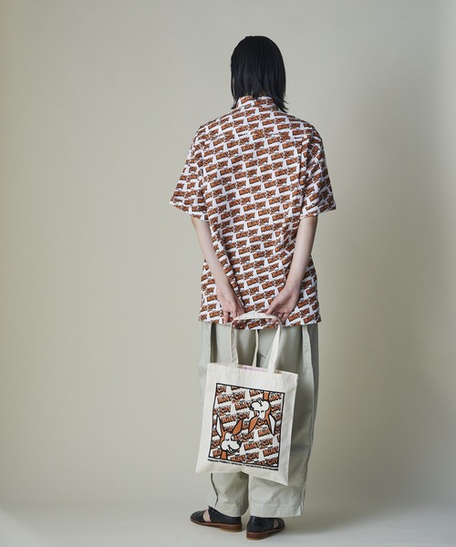 mintdesigns（ミントデザインズ）の「Mint City Shirt（シャツ/ブラウス・レディース・ブラック/オレンジ・ONESIZE）」の4枚目の写真
