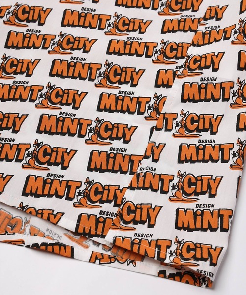 mintdesigns（ミントデザインズ）の「Mint City Shirt（シャツ/ブラウス・レディース・ブラック/オレンジ・ONESIZE）」の11枚目の写真