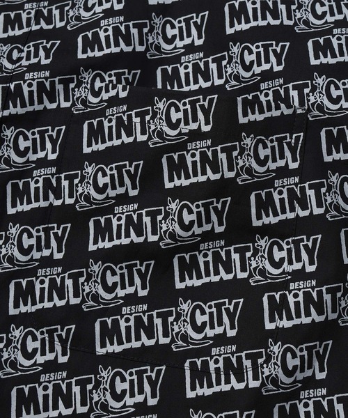 mintdesigns（ミントデザインズ）の「Mint City Shirt（シャツ/ブラウス・レディース・ブラック/オレンジ・ONESIZE）」の14枚目の写真
