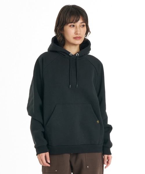 RVCA(ルーカ)の「RVCA ウィメンズ RECESSION HOODIE パーカー 【2026年秋冬モデル】/ルーカプルオーバーフーディー(パーカー・レディース・ブラック/ブラウン/ヘザーグレー・MEDIUM/SMALL)」の1枚目の写真