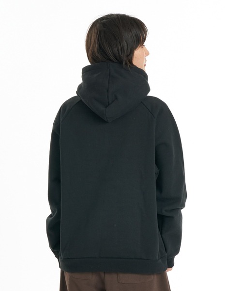 RVCA(ルーカ)の「RVCA ウィメンズ RECESSION HOODIE パーカー 【2026年秋冬モデル】/ルーカプルオーバーフーディー(パーカー・レディース・ブラック/ブラウン/ヘザーグレー・MEDIUM/SMALL)」の6枚目の写真