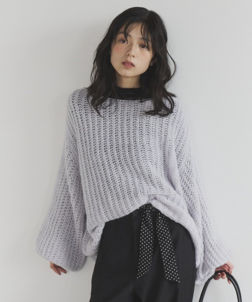 ELNEsoi(エルネソワ)の「レースハイネックトップス(Tシャツ/カットソー・レディース・アイボリー/ブラック・FREE)」の14枚目の写真