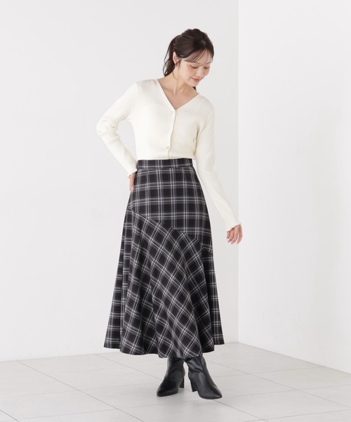 PROPORTION BODY DRESSING(プロポーションボディドレッシング)の「チェック柄切り替えスカート / 1216220006(スカート・レディース・ブラック/ボルドー・P/S/MEDIUM)」の13枚目の写真