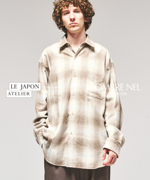 LE JAPON オンブレ ネルシャツ