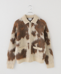 OBEY（オベイ）の「【OBEY / オベイ】 COW PATTERN ZIP SWEATER（ニット/セーター）」