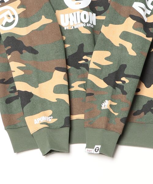 AAPE BY A BATHING APE（エーエイプバイアベイシングエイプ）の「AAPE BASIC CREW NECK SWEAT(WOODLAND CAMO)（スウェット・メンズ・ピンク系その他/グリーン系その他3・X-LARGE/LARGE/MEDIUM/SMALL）」の12枚目の写真