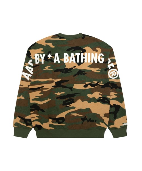 AAPE BY A BATHING APE（エーエイプバイアベイシングエイプ）の「AAPE BASIC CREW NECK SWEAT(WOODLAND CAMO)（スウェット・メンズ・ピンク系その他/グリーン系その他3・X-LARGE/LARGE/MEDIUM/SMALL）」の3枚目の写真