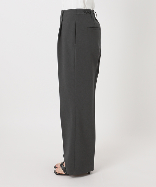 Spick & Span(スピックアンドスパン)の「《追加》ダブルクロス1タックパンツ(スラックス・レディース・チャコールグレー/ブラック・38/36/34/40)」の22枚目の写真