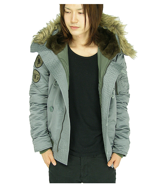 HYSTERIC GLAMOUR♛N-2B プリマロフト ジャケット アウター HYSTERIC GLAMOUR（ヒステリックグラマー）の「ﾌﾟﾘﾏﾛﾌﾄ N-2B
