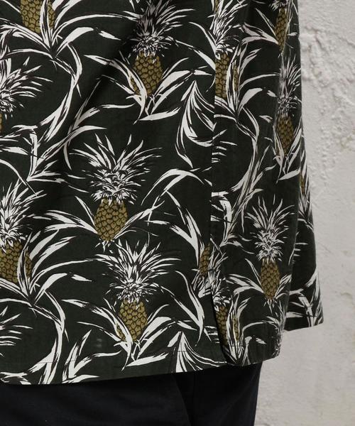 green label relaxing（グリーンレーベルリラクシング）の「SC PINEAPPLE/P ONE-UP/C シャツ◆（シャツ/ブラウス・メンズ・ネイビー/オリーブ・SMALL/MEDIUM/LARGE）」の9枚目の写真