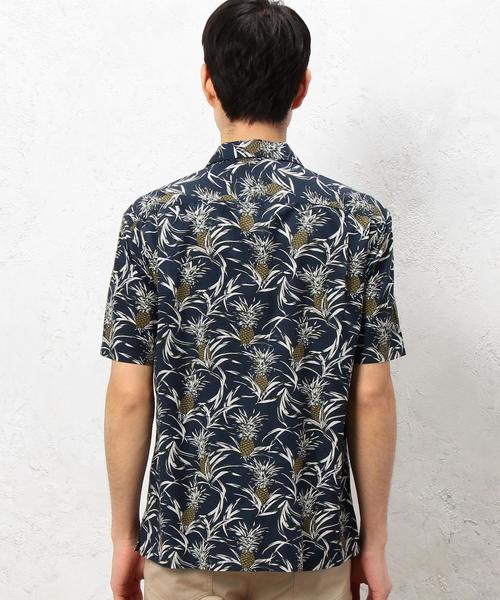 green label relaxing（グリーンレーベルリラクシング）の「SC PINEAPPLE/P ONE-UP/C シャツ◆（シャツ/ブラウス・メンズ・ネイビー/オリーブ・SMALL/MEDIUM/LARGE）」の11枚目の写真