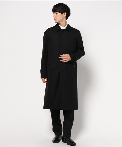 100年コート（ヒャクネンコート）の「＜100年コート＞バルマカーンロングコート（三陽格子）（トレンチコート・メンズ・ブラック/ネイビー/ベージュ・LL/M/L）」の4枚目の写真