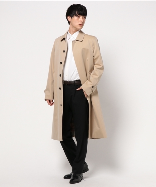 100年コート（ヒャクネンコート）の「＜100年コート＞バルマカーンロングコート（三陽格子）（トレンチコート・メンズ・ブラック/ネイビー/ベージュ・LL/M/L）」の5枚目の写真