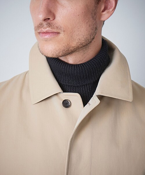 100年コート（ヒャクネンコート）の「＜100年コート＞バルマカーンロングコート（三陽格子）（トレンチコート・メンズ・ブラック/ネイビー/ベージュ・LL/M/L）」の19枚目の写真