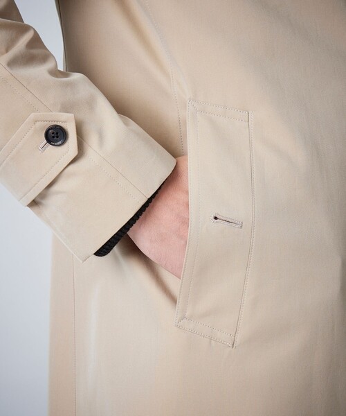 100年コート（ヒャクネンコート）の「＜100年コート＞バルマカーンロングコート（三陽格子）（トレンチコート・メンズ・ブラック/ネイビー/ベージュ・LL/M/L）」の17枚目の写真