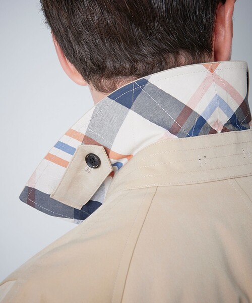 100年コート（ヒャクネンコート）の「＜100年コート＞バルマカーンロングコート（三陽格子）（トレンチコート・メンズ・ブラック/ネイビー/ベージュ・LL/M/L）」の16枚目の写真