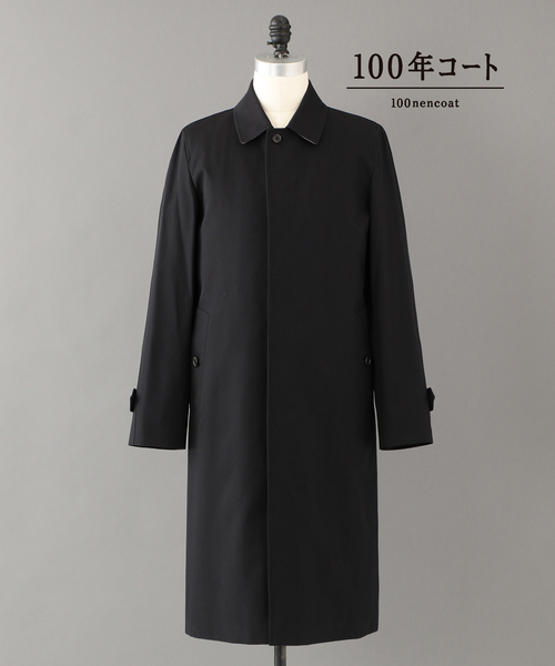 100年コート（ヒャクネンコート）の「＜100年コート＞バルマカーンロングコート（三陽格子）（トレンチコート・メンズ・ブラック/ネイビー/ベージュ・LL/M/L）」の10枚目の写真