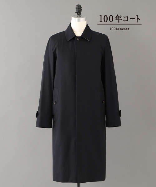 100年コート（ヒャクネンコート）の「＜100年コート＞バルマカーンロングコート（三陽格子）（トレンチコート・メンズ・ブラック/ネイビー/ベージュ・LL/M/L）」の9枚目の写真