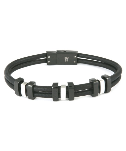 POLICE（ポリス）の「【POLICE】 ポリス TAMPA レザー ブレスレット（ブレスレット・メンズ・ブラウン/ブラック・FREE）」の2枚目の写真
