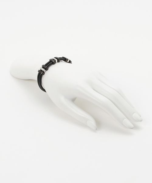 POLICE（ポリス）の「【POLICE】 ポリス TAMPA レザー ブレスレット（ブレスレット・メンズ・ブラウン/ブラック・FREE）」の7枚目の写真