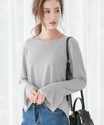 fifth | フレアカフスUネックブラウス(シャツ/ブラウス)