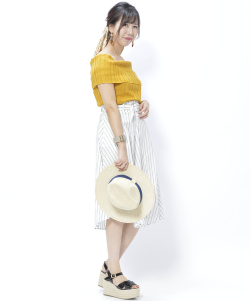 archives（アルシーヴ）の「アシメボリュームスカート（スカート・レディース・オフホワイト/サックスブルー・MEDIUM）」の6枚目の写真