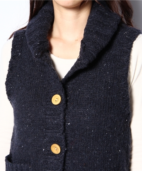 coen(コーエン)の「シェットランドベスト(ベスト・レディース・ベージュ/レッド/オフホワイト/ネイビー・フリー)」の8枚目の写真