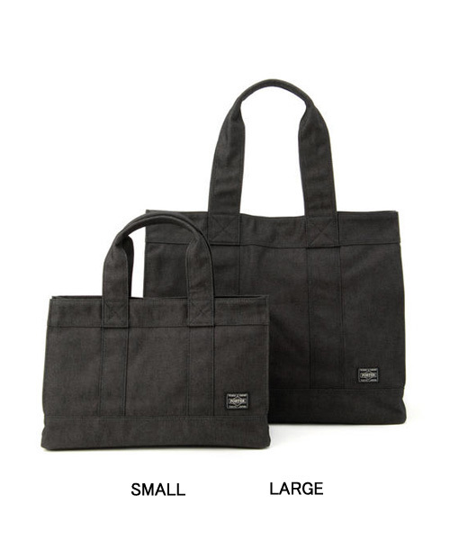 PORTER（ポーター）の「PORTER SMOKY TOTE BAG SMALL <B印 YOSHIDA SELECT>（トートバッグ・メンズ・ブラック・ONE SIZE）」の8枚目の写真