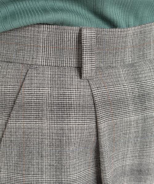 SHIPS（シップス）の「チェックワイドパンツ◇（その他パンツ・レディース・ダークグレー/グリーン・38/36/34）」の10枚目の写真