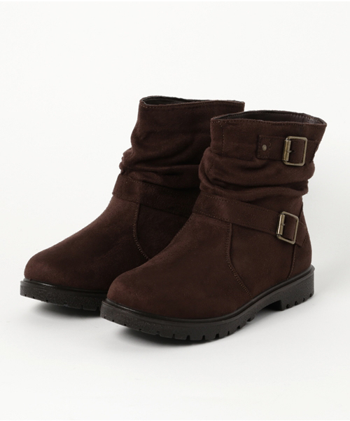 GeeRA（ジーラ）の「くしゅくしゅエンジニアブーツ（ブーツ・レディース・ブラウン系その他/ダークブラウン/ブラック/ブラウン/ブラック系その他・MEDIUM/X-LARGE/SMALL/LARGE/XX-LARGE）」の3枚目の写真