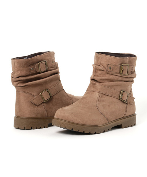 GeeRA（ジーラ）の「くしゅくしゅエンジニアブーツ（ブーツ・レディース・ブラウン系その他/ダークブラウン/ブラック/ブラウン/ブラック系その他・MEDIUM/X-LARGE/SMALL/LARGE/XX-LARGE）」の5枚目の写真