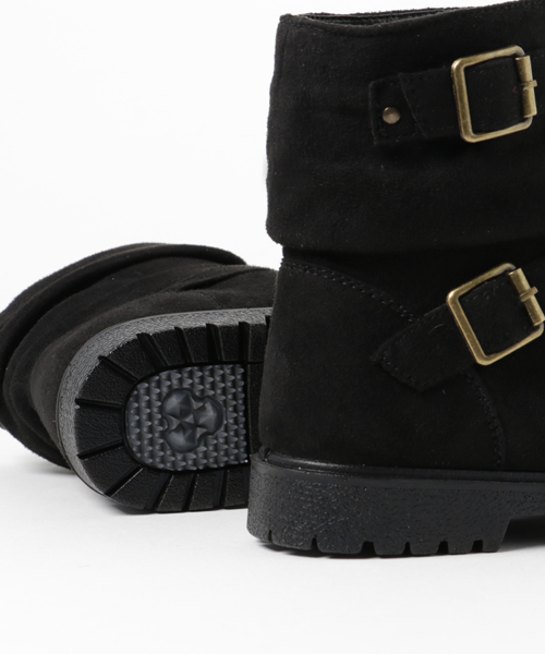 GeeRA（ジーラ）の「くしゅくしゅエンジニアブーツ（ブーツ・レディース・ブラウン系その他/ダークブラウン/ブラック/ブラウン/ブラック系その他・MEDIUM/X-LARGE/SMALL/LARGE/XX-LARGE）」の8枚目の写真