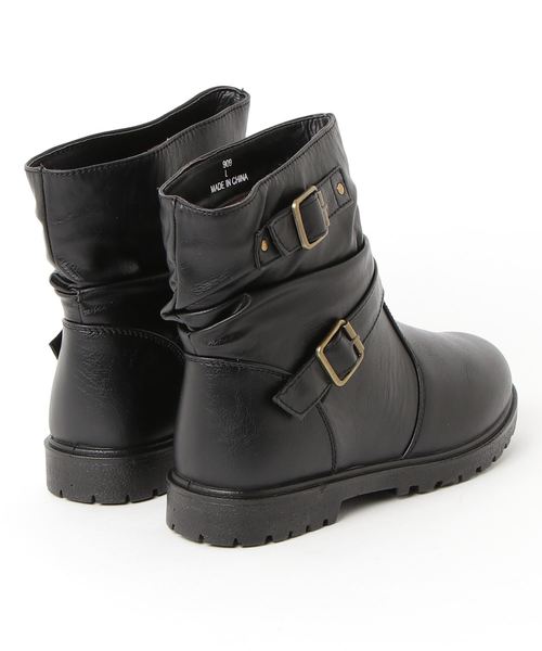 GeeRA（ジーラ）の「くしゅくしゅエンジニアブーツ（ブーツ・レディース・ブラウン系その他/ダークブラウン/ブラック/ブラウン/ブラック系その他・MEDIUM/X-LARGE/SMALL/LARGE/XX-LARGE）」の6枚目の写真