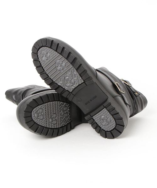 GeeRA（ジーラ）の「くしゅくしゅエンジニアブーツ（ブーツ・レディース・ブラウン系その他/ダークブラウン/ブラック/ブラウン/ブラック系その他・MEDIUM/X-LARGE/SMALL/LARGE/XX-LARGE）」の7枚目の写真