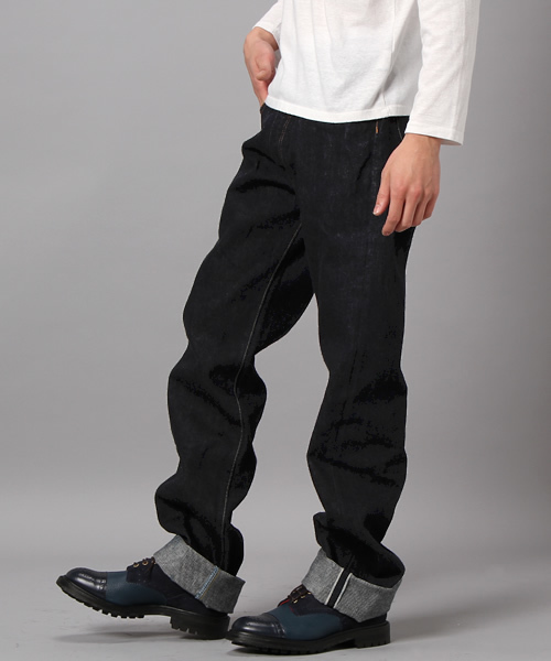 Made in JAPAN denim (middle straight)（メイドインジャパンデニム（ミドルストレート））の「【Made in Japan】XX type -One Wash-/ミドルストレートデニム（デニムパンツ・メンズ・インディゴブルー・27inch/28inch/29inch/30inch/31inch/32inch/33inch/34inch/36inch/38inch/40inch）」の3枚目の写真