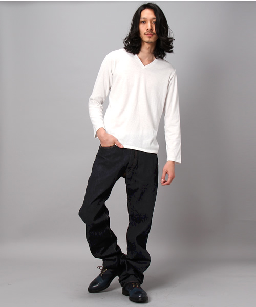Made in JAPAN denim (middle straight)（メイドインジャパンデニム（ミドルストレート））の「【Made in Japan】XX type -One Wash-/ミドルストレートデニム（デニムパンツ・メンズ・インディゴブルー・27inch/28inch/29inch/30inch/31inch/32inch/33inch/34inch/36inch/38inch/40inch）」の5枚目の写真
